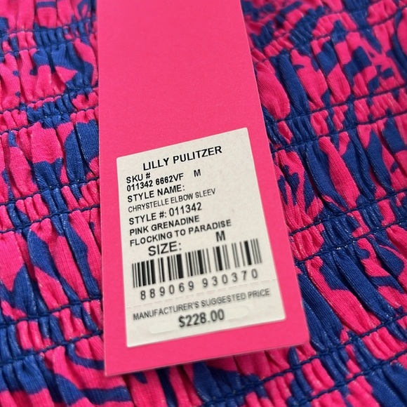 Vibrant Purple Floral Dress by Lilly Pulitzer Size M NWT - Picture 4 of 4